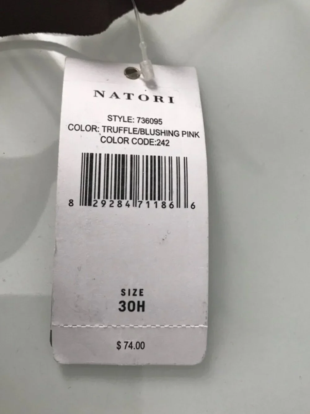 Natori Smooth Scroll Full Figure Underwire Bra 30H Truffle Blush NWT